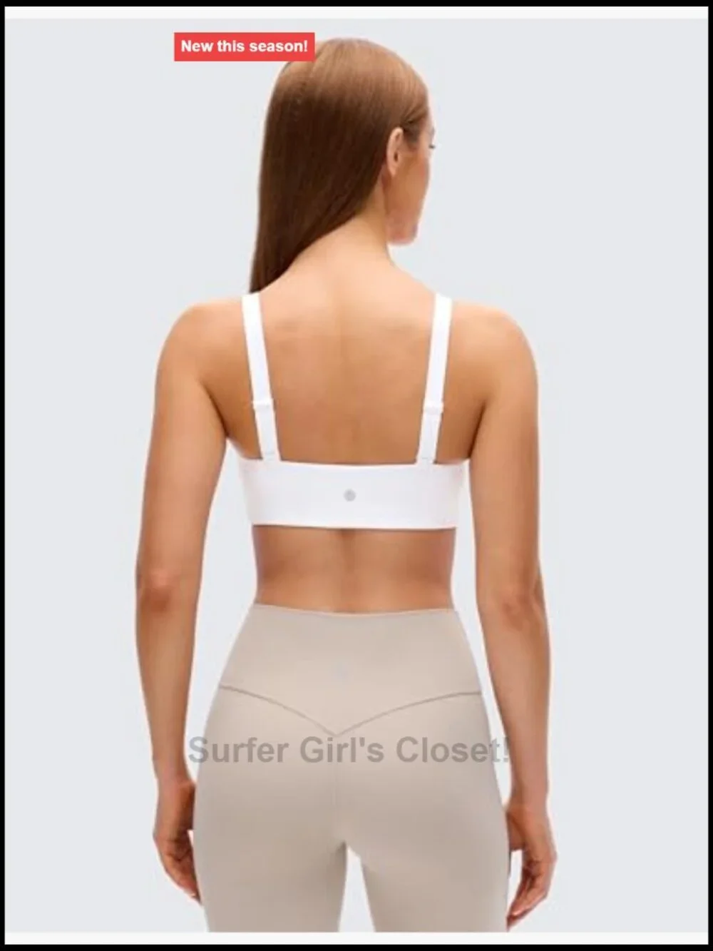 Butterluxe Square Back Sports Bra with Adjustable Straps
